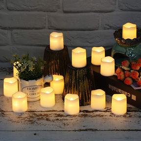 KIT 24 Velas de LED Decorativa – Iluminação Romântica sem Risco